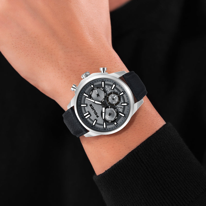 Orologio da uomo Police analogico al quarzo acciaio inossidabile nero 44 mm - Acquista orologi Police online