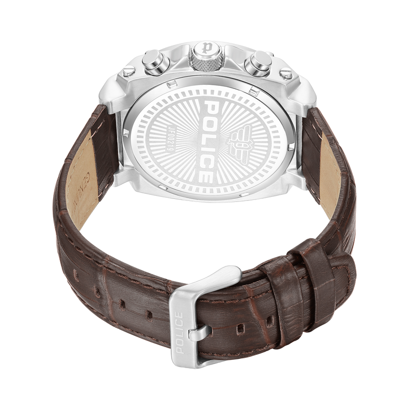 Orologio cronografo da uomo Police argento 44 mm in acciaio inossidabile - Negozio online di orologi Police - Orologio cronografo da uomo