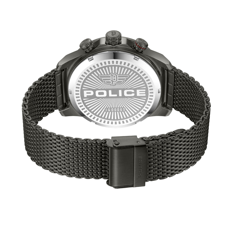 Police Herren Armbanduhr Analog Uhr Green/Black 44mm Edelstahl Armband Uhr Chronograph Sportuhr