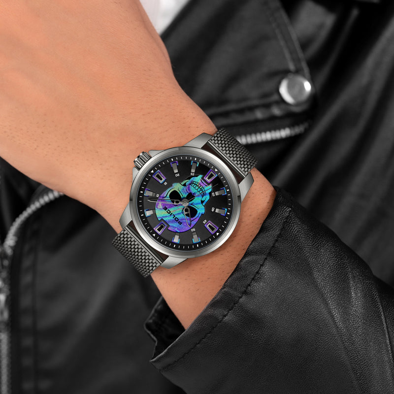 Police Herren Armbanduhr Chronograph Silber 44 mm Edelstahl - Police Uhr günstig kaufen