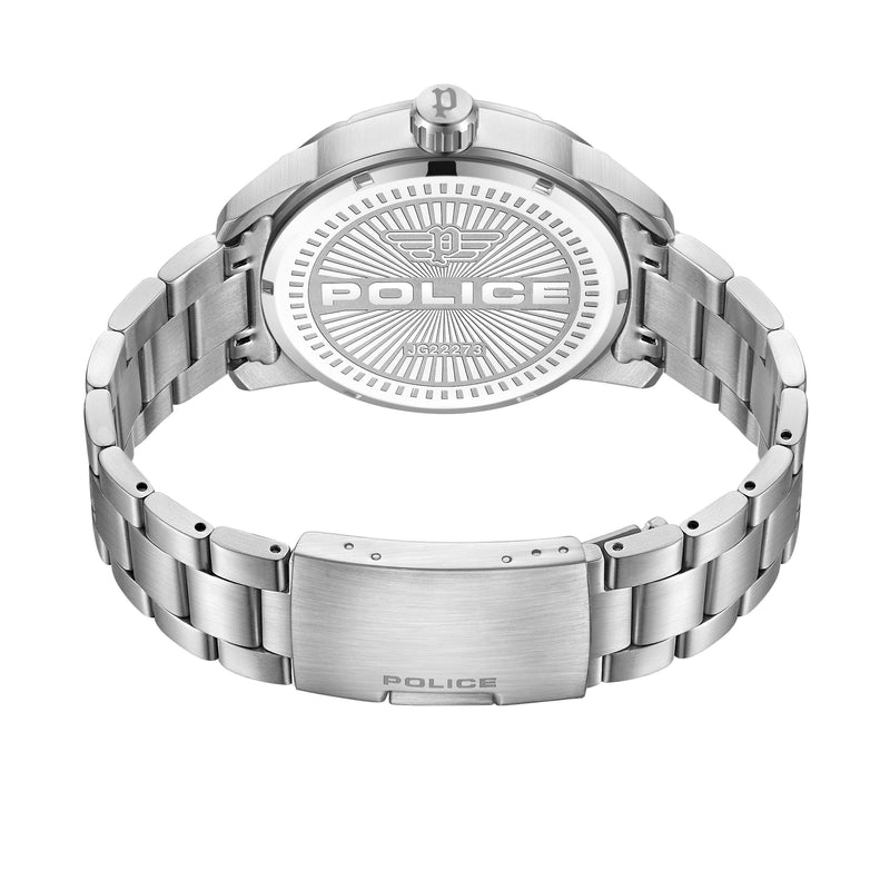 Police Men's Wristwatch Silver/Black 42 mm Analog Stainless Steel Chronograph Men's Watch Wristwatch Time