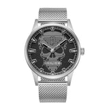 Police Herren Armbanduhr Analog Silber/Schwarz - Militär Uhr Herren Armbanduhr - Armbanduhr Chronograph - Armbanduhr Herren - Herrenuhr - Police Uhr