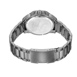 Orologio da uomo Police Orologio analogico Argento 44 mm Orologio Police in acciaio inossidabile Cronografo da polso
