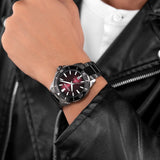 Orologio da uomo Police Orologio analogico Argento 44 mm Orologio Police in acciaio inossidabile Cronografo da polso
