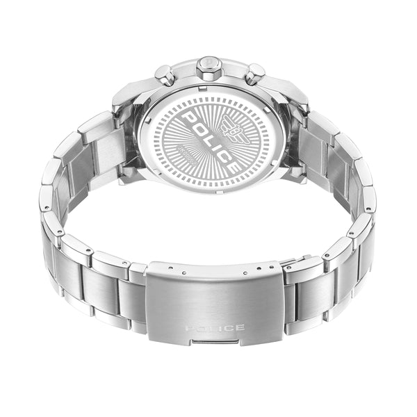 Orologio cronografo da uomo Police Blu/Argento 44 mm Orologio da polso in acciaio inossidabile Orologio da uomo Cronografo Orologi da uomo