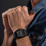 Police Herren Armbanduhr Chronograph Analog Schwarz 44mm Edelstahl/Gummi Herrenuhr Armbanduhr Chronograph Schwarz 44mm Edelstahl/Gummi Herrenuhr