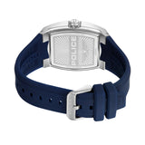 Police Men's Wristwatch Analog Quartz Stainless Steel Blue Silver 45mm Chronograph Men's Watch Leather Strap Time Date