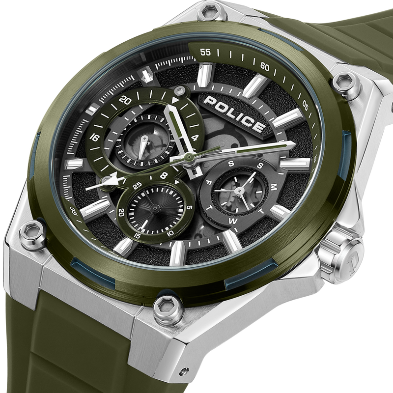 Orologio da polso da uomo Police orologio analogico Salkant ay argento 43 mm acciaio inossidabile - acquista orologi Police a buon mercato online