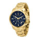 Orologio da uomo Maserati Successo, cronografo, in acciaio inossidabile, PVD oro giallo - R8873621021