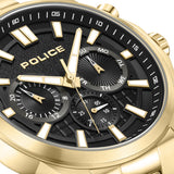 Cronografo da uomo Police Orologio da polso da uomo in oro 42 mm in acciaio inossidabile Cronografi
