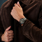 Swiss Military Hanowa Orologio analogico da uomo Nero 40 mm Orologio in acciaio inossidabile Orologi da uomo Orologio analogico da uomo