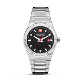 Swiss Military Hanowa Unisex Analogue Wristwatch Stainless Steel Silver/Black 40mm Sidewinder Men's Watch Chronograph Wristwatch Swiss Made