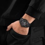 Swiss Military Hanowa Men's Wristwatch Chronograph Black 42mm Stainless Steel Men's Watch Wristwatch Chronographs Watches Bracelets