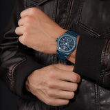 Orologio da uomo Swiss Military Hanowa Cronografo in acciaio inossidabile blu 42 mm Orologio da uomo Swiss Made Cronografo Orologio da uomo