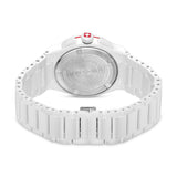 Swiss Military Hanowa Orologio da polso unisex Bianco/Rosso 42 mm Orologio da uomo in acciaio inossidabile Cronografo Orologio da polso al quarzo