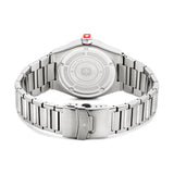 Swiss Military Hanowa Unisex Analogue Wristwatch Stainless Steel Silver/Black 40mm Sidewinder Men's Watch Chronograph Wristwatch Swiss Made