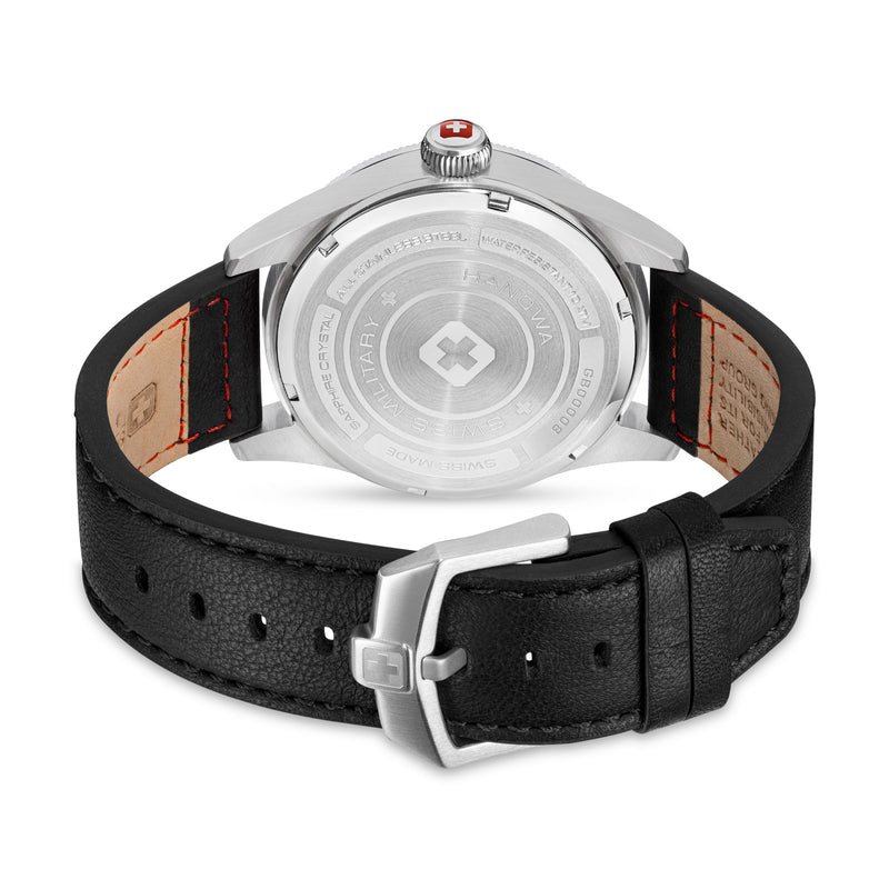 THUNDERBOLT Armbanduhr Leder Blau - Swiss Made