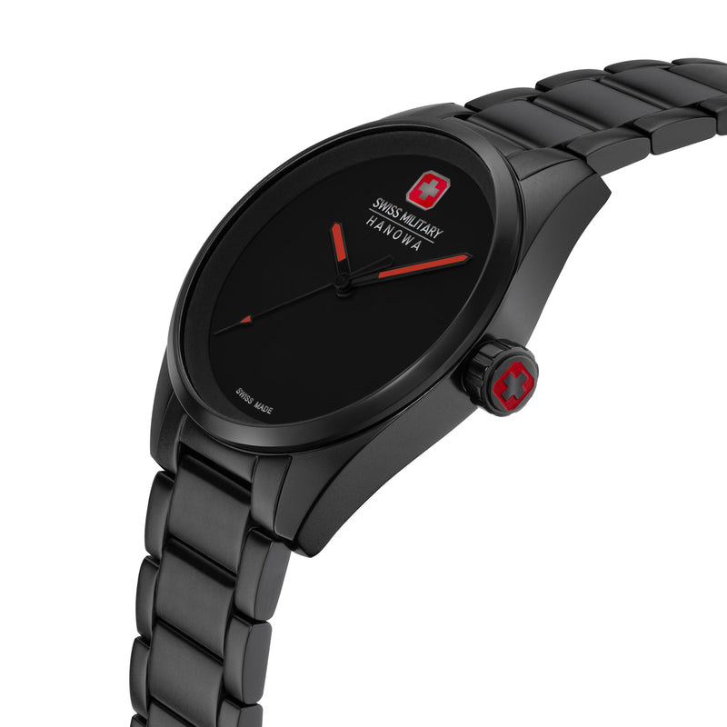 DARK MATTER 40mm Schwarz Edelstahl - Swiss Made - Herrenuhr