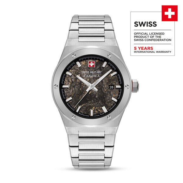 Swiss Military Hanowa Unisex Wristwatch Sidewinder 40mm Stainless Steel Men's Watch Wristwatch Chronograph Quartz Watch Men's Watches