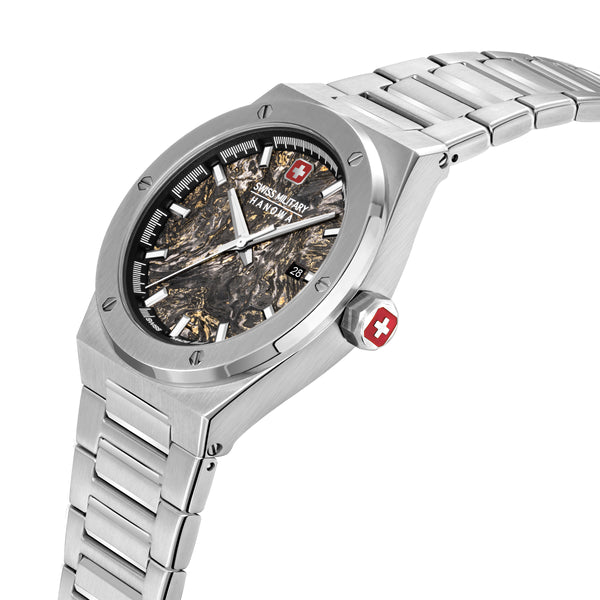 Swiss Military Hanowa Unisex Wristwatch Sidewinder 40mm Stainless Steel Men's Watch Wristwatch Chronograph Quartz Watch Men's Watches