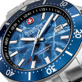 Swiss Military Hanowa Orologio analogico unisex Acciaio inossidabile Blu 42 mm Orologi da uomo cronografi Swiss Made