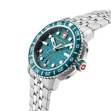 Swiss Military Hanowa Orologio da polso da uomo Analogico Blu/Argento 42 mm Cronografo da uomo in acciaio inossidabile