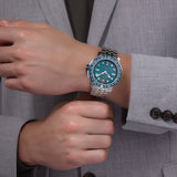 Swiss Military Hanowa Orologio da polso da uomo Analogico Blu/Argento 42 mm Cronografo da uomo in acciaio inossidabile