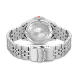 FLAGSHIP X Herren Edelstahl Silber/Schwarz Analog Quarz Chronograph Herrenuhr Zeitmesser - Swiss Made