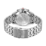 Swiss Military Hanowa Men's Chronograph Watch Stainless Steel Blue 42mm Men's Watch Wristwatch Chronograph Swiss Made