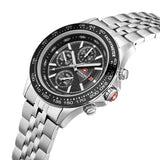 Orologio cronografo da uomo Swiss Military Hanowa Orologio da polso Cronografo da uomo in acciaio inossidabile nero