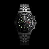 Orologio cronografo da uomo Swiss Military Hanowa Orologio da polso Cronografo da uomo in acciaio inossidabile nero