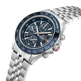 Orologio da uomo Swiss Military Hanowa con cronografo in acciaio inossidabile blu/argento