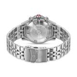 Orologio da uomo Swiss Military Hanowa con cronografo in acciaio inossidabile blu/argento
