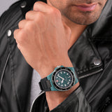 Swiss Military Hanowa Orologio analogico unisex Verde/Nero 42 mm Acciaio inossidabile/silicone Orologi da uomo Orologi da donna Swiss Made