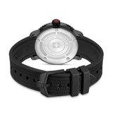 BLACK MARLIN 42mm Edelstahl/Gummi Schwarz Herrenuhr Chronograph - Swiss Made