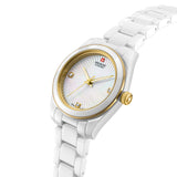 Orologio da donna Swiss Military Hanowa analogico in ceramica bianco/oro 38 mm - Orologio svizzero da polso