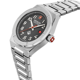 SONORAN 42mm Schwarz/Silber Edelstahl - Swiss Made