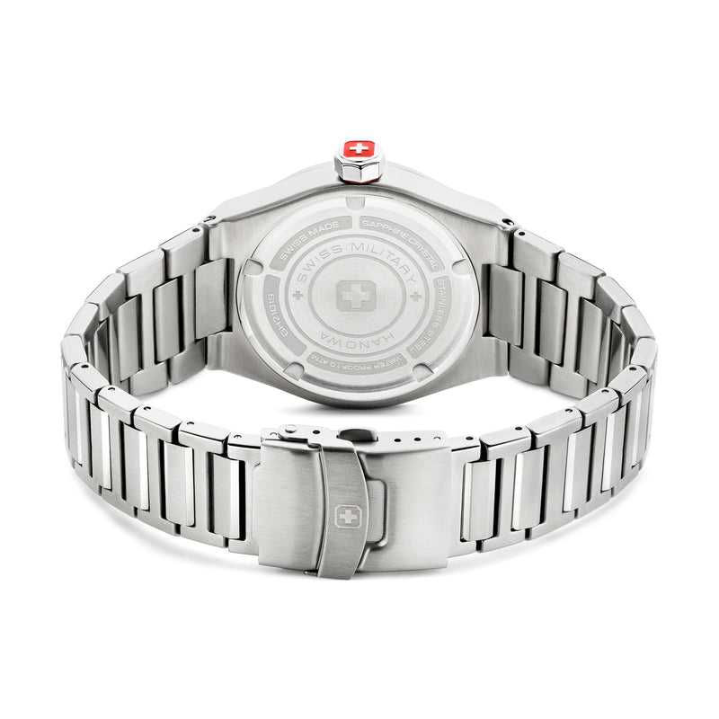 SONORAN 42mm Schwarz/Silber Edelstahl - Swiss Made