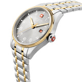 Swiss Military Hanowa Orologio da uomo Analogico Argento/Oro 40 mm Acciaio inossidabile/Oro Bracciali Orologio da uomo Cronografo