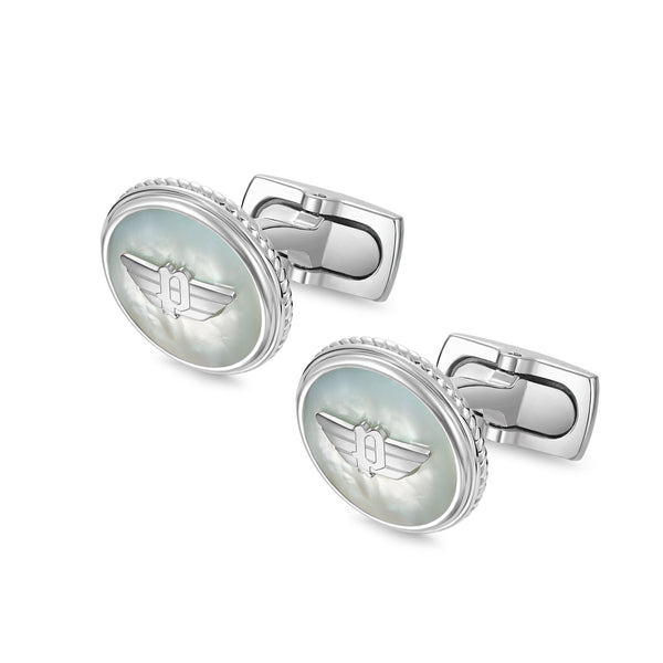 Police Herren Manschettenknöpfe Silber Metal Schmuck Herren Accessoires Manschettenknöpfe Hochzeit Geschenk