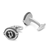 Police Men's Cufflinks Black Stainless Steel Cufflinks for Men - elegant accessory for suit and shirt