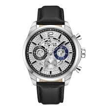 Orologio cronografo da uomo Police in pelle nero 44 mm - Cronografi da polso
