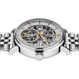 Ingersoll 1892 The Charles Men's Automatic Watch, 44 mm, with Silver Skeleton Dial and Stainless Steel Bracelet I05803B