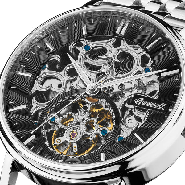 Ingersoll The Charles 44 mm (S) - I05804B - men's automatic skeleton watch